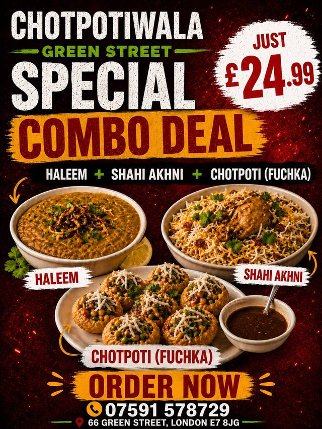 Special combo deal poster